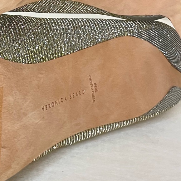 Veronica‎ Beard NEW Nathalia Lurex Metallic Pump Heels Size 10 - Picture 16 of 16